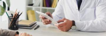 Doctor examining patient