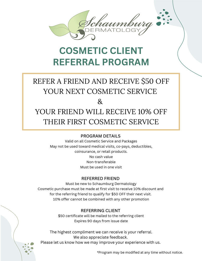 Cosmetic Client Referral Program